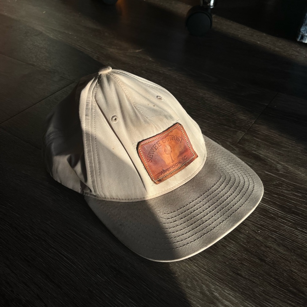 Sewer outpost leather patch hat